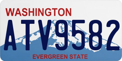 WA license plate ATV9582