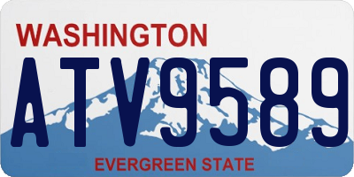 WA license plate ATV9589