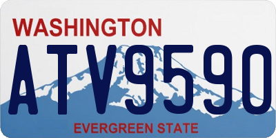 WA license plate ATV9590