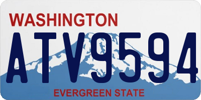 WA license plate ATV9594