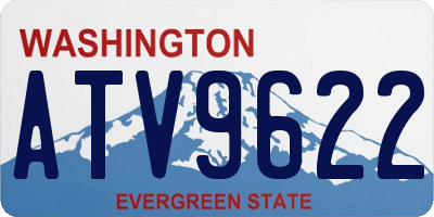 WA license plate ATV9622