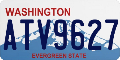 WA license plate ATV9627