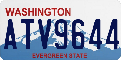 WA license plate ATV9644