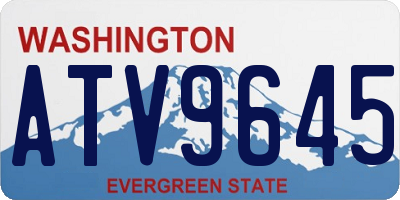 WA license plate ATV9645