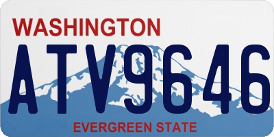 WA license plate ATV9646