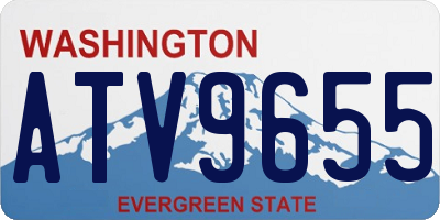 WA license plate ATV9655