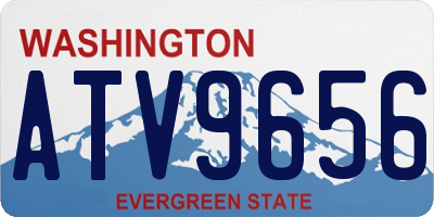 WA license plate ATV9656