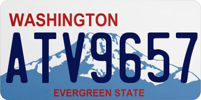 WA license plate ATV9657