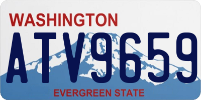 WA license plate ATV9659