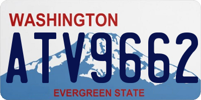 WA license plate ATV9662