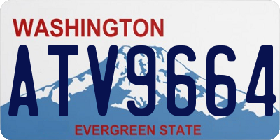 WA license plate ATV9664