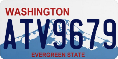 WA license plate ATV9679