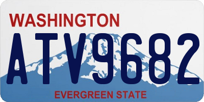 WA license plate ATV9682