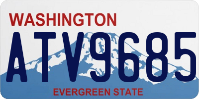 WA license plate ATV9685