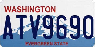 WA license plate ATV9690
