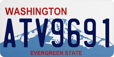 WA license plate ATV9691