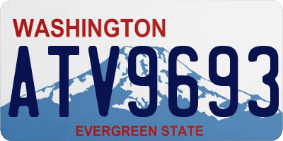 WA license plate ATV9693
