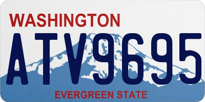 WA license plate ATV9695