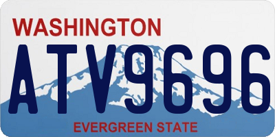 WA license plate ATV9696