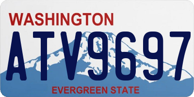 WA license plate ATV9697