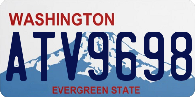 WA license plate ATV9698