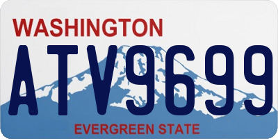 WA license plate ATV9699