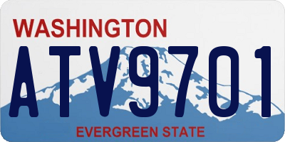 WA license plate ATV9701
