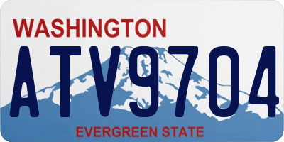 WA license plate ATV9704