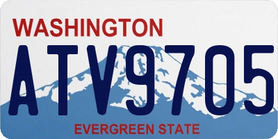WA license plate ATV9705
