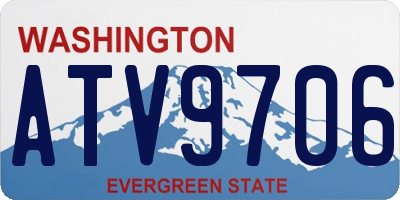 WA license plate ATV9706