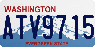 WA license plate ATV9715