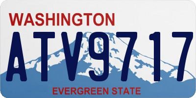 WA license plate ATV9717