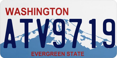 WA license plate ATV9719