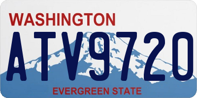 WA license plate ATV9720