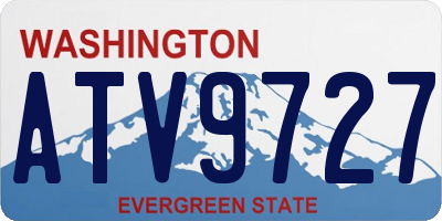 WA license plate ATV9727
