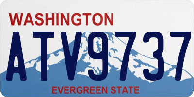 WA license plate ATV9737