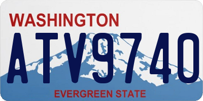 WA license plate ATV9740