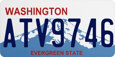 WA license plate ATV9746