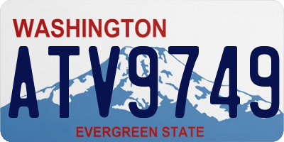 WA license plate ATV9749