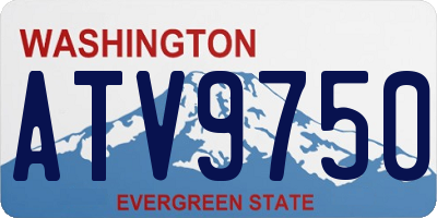 WA license plate ATV9750