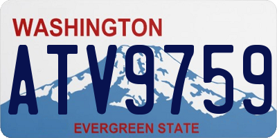 WA license plate ATV9759