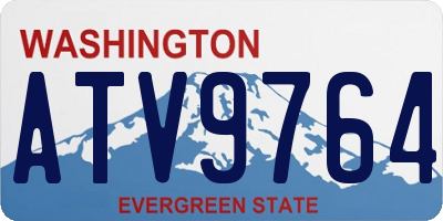 WA license plate ATV9764