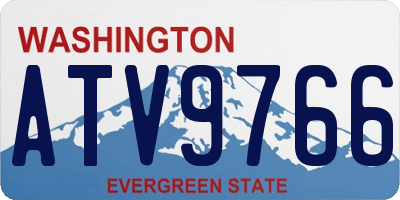WA license plate ATV9766