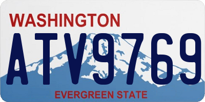 WA license plate ATV9769