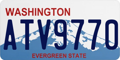 WA license plate ATV9770