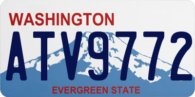 WA license plate ATV9772