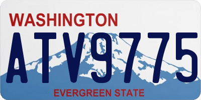 WA license plate ATV9775
