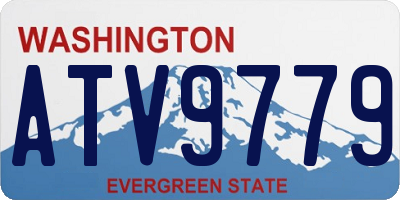 WA license plate ATV9779