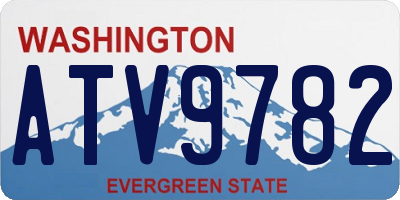 WA license plate ATV9782