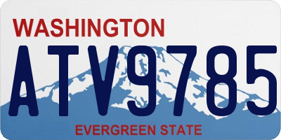 WA license plate ATV9785
